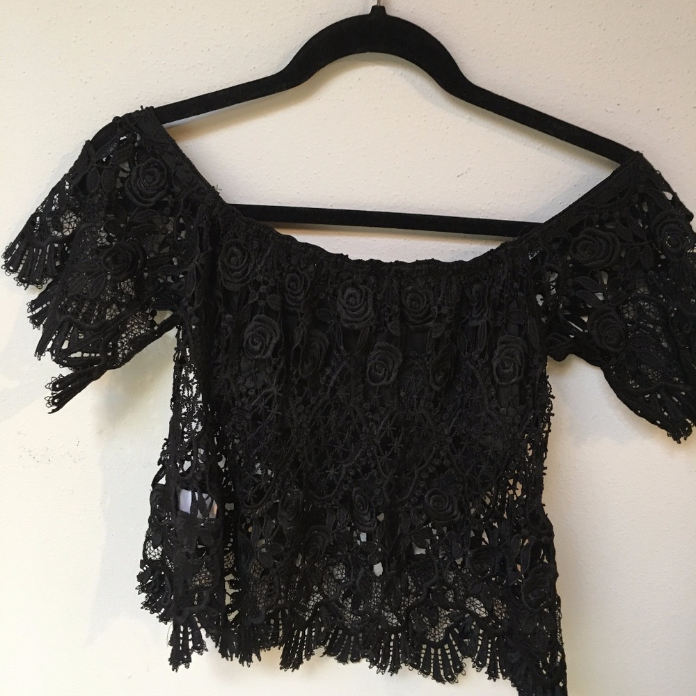 Lace Across the Shoulder Shirt